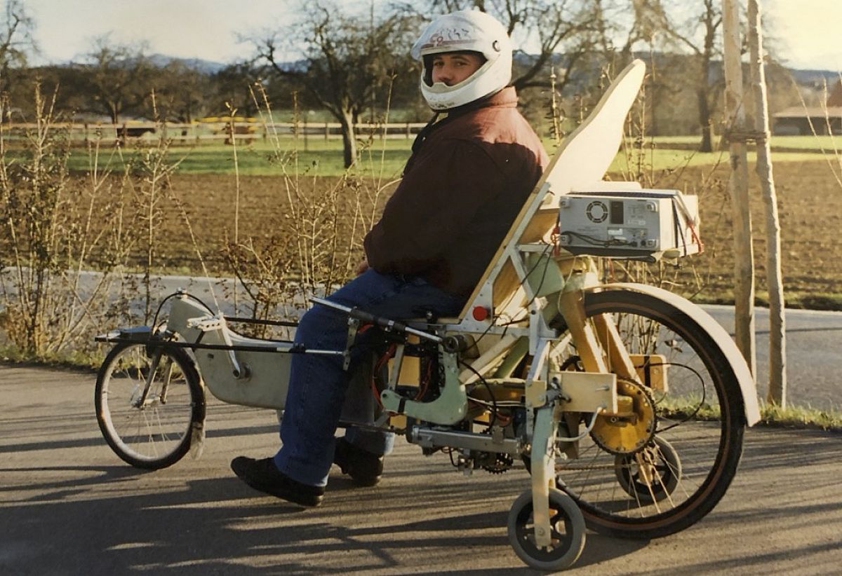 Premier prototype de bicyclette électrique